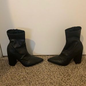 faux leather boots